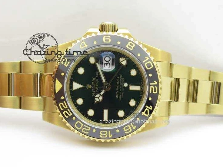GMT-Master Bezel On Bracelet YG II Bp-Maker Green Ceramic YG A3186 116718LN Dial 1002